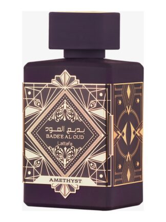 Frasco do perfume Bade e Al Oud Amethyst — Lattafa, DeLui