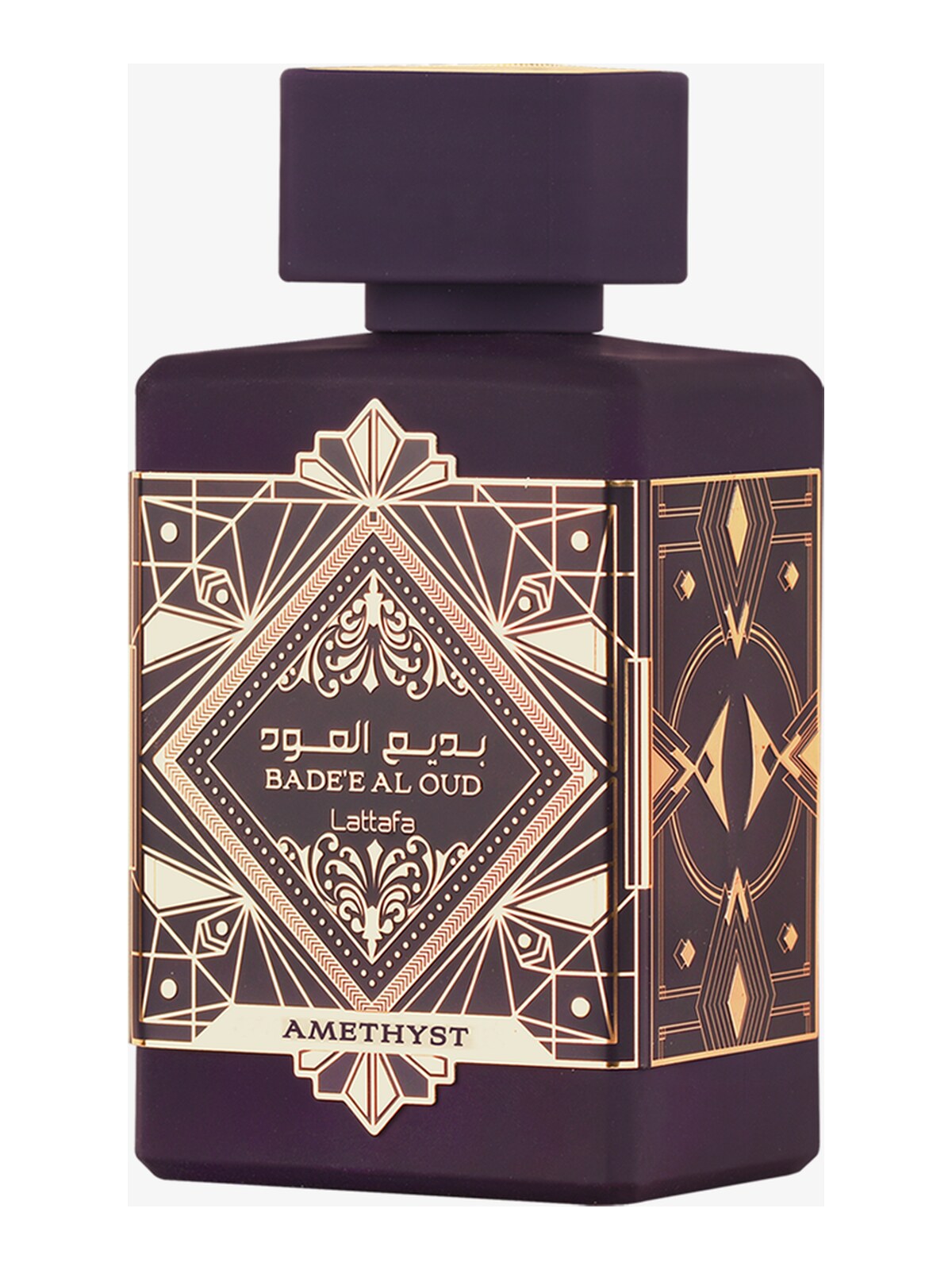 Frasco do perfume Bade e Al Oud Amethyst — Lattafa, DeLui